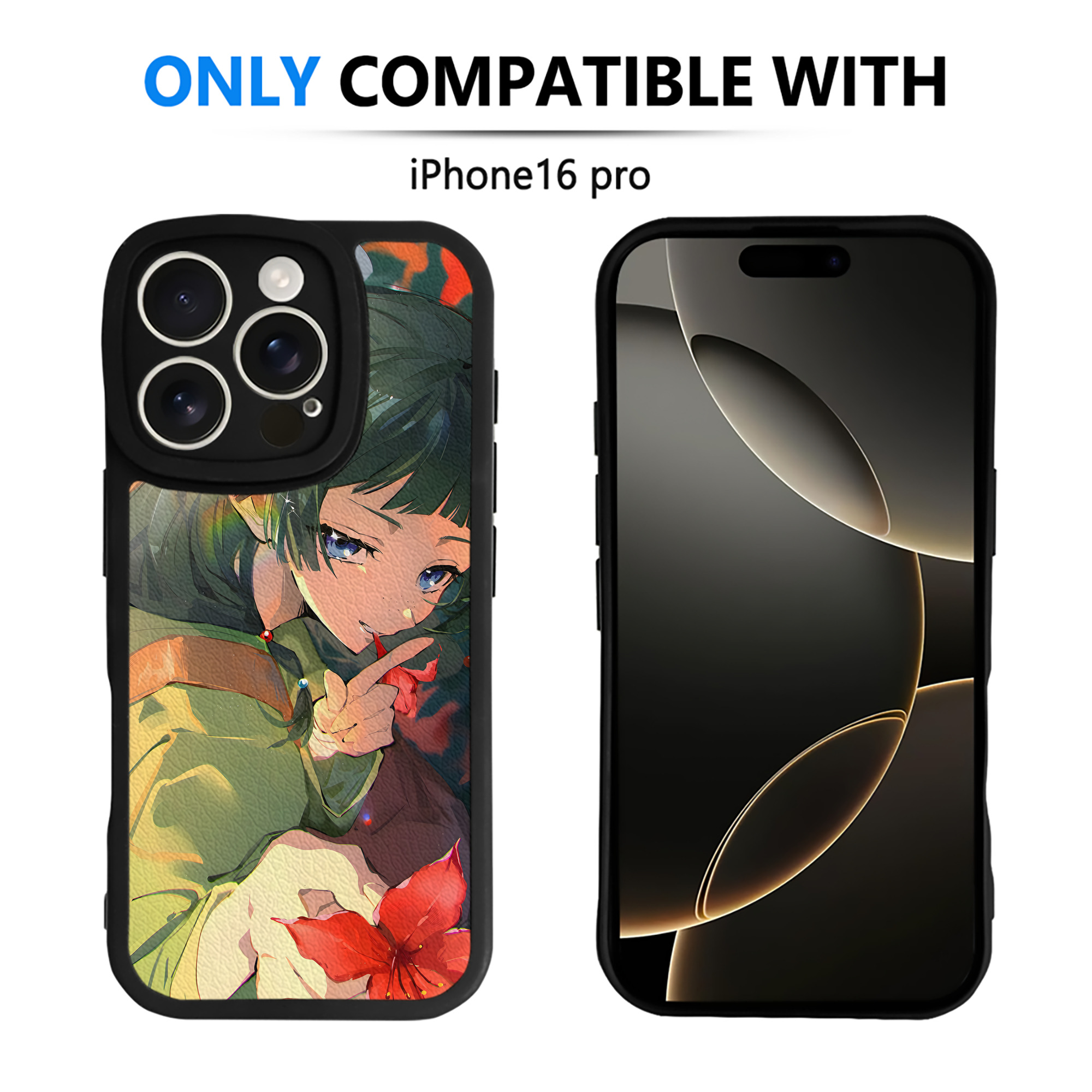 （画像用） 薬屋のひとりごと The Apothecary Diaries 【iPhone 16シリーズ対応】シリコンスマホケース（レザー調） 材質：シリコン